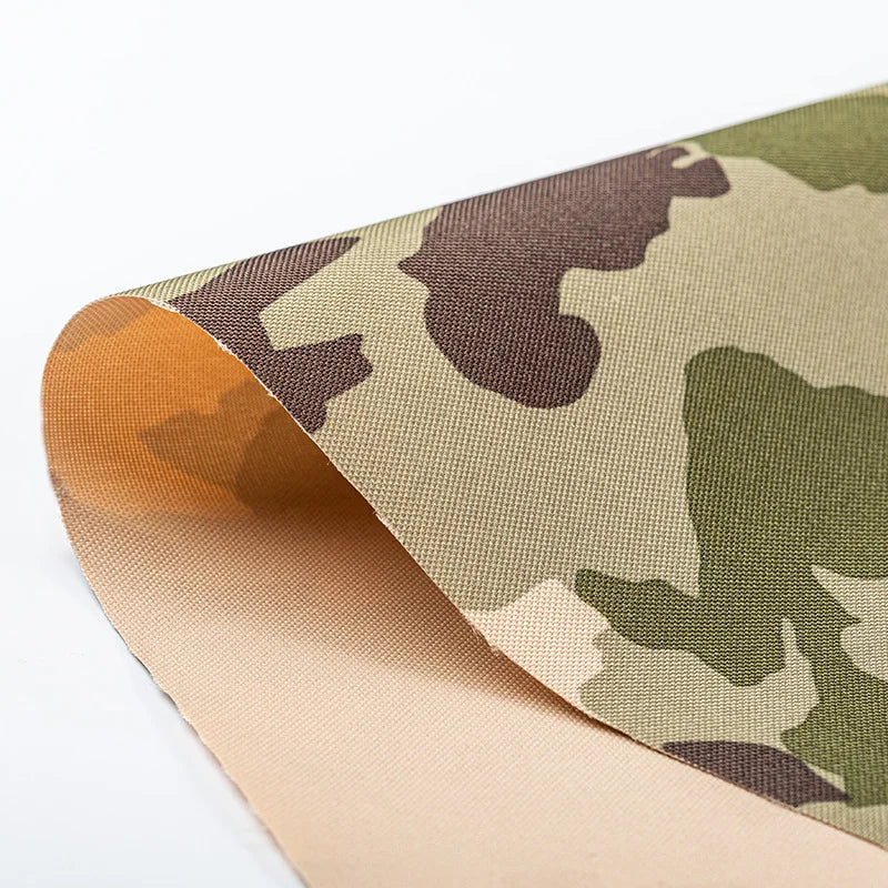 Wear-resistant High Strength Waterproof 300D Polyester Camouflage PU Coated Oxford Fabric
