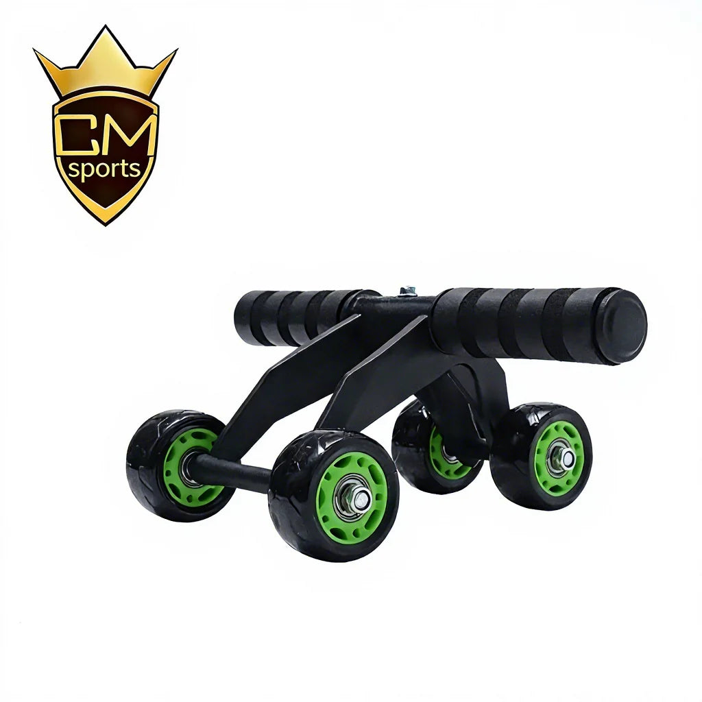 CHENGMO SPORTS Factory Price High Quality Fitness Ab Core Trainer Home Gym ABS+Steel Muscle Abdominal Workout 4 Wheel Roller