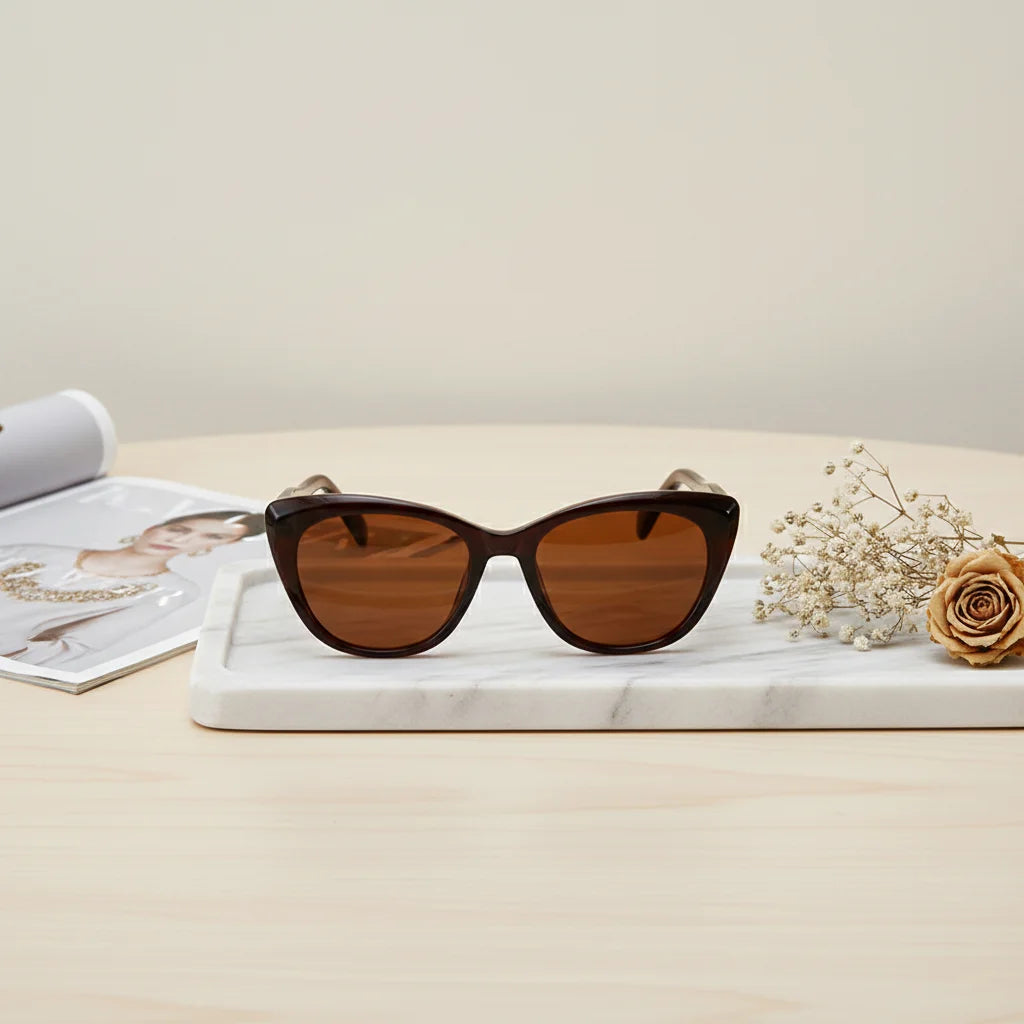 Custom logo Uv400 Cat Eye Tortoiseshell Oval Frame Sun Glasses CP Square Shades Sun Glasses De Sol Oculos Shades