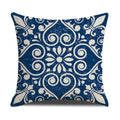 Nordic Folk Style Mandala Digital Printing Square Pillowcase Linen Sofa Pillow Cushion Cover