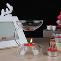 Wholesale Creative Wedding Heat-resistant High Borosilicate Aromatherapy Transparent Glass Candle Holder
