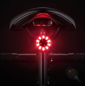 ROCKBROS Cycle Taillight Colorful USB Charging Safety Warning Cycling Light Bicycle Tail Light Bike Rear Light