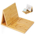 Triangle Bamboo Standing Type Book Holder Stand Bookmark Book Rest Page Holders