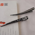 13cm Gunmetal Filigree Flower Metal Beak Clip Salon Hairpins Barrette for Women Hairdressing Large Alligator Hair Clips