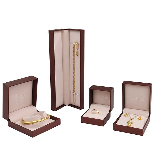 New Listed Jewelry Organizer Storage Exhibit Ring Earrings Gift Packaging Display Box Wedding Engagement Collection Leather PU