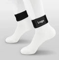 Kicking Ball Running Cycling Anti Slip Sports Custom logo Football Legging Shin Fixed Straps Soccer Shin Guard Strap