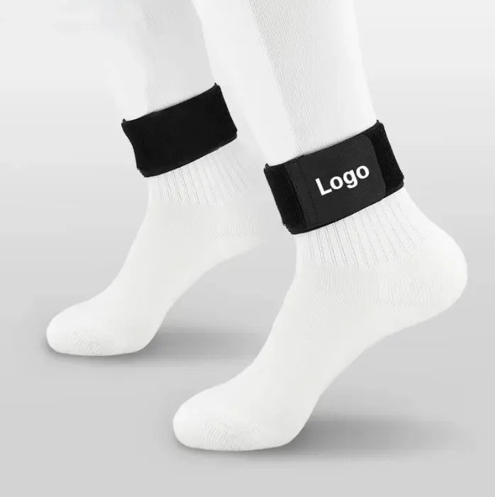 Kicking Ball Running Cycling Anti Slip Sports Custom logo Football Legging Shin Fixed Straps Soccer Shin Guard Strap