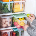 New Kitchen Storage Box Food Vegetable Storage Container PP Fresh-keeping Storage Organizer Refrigerator with Lid 5L
