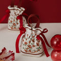 9.5*5.5*14cm Eco-Friendly Luxury Patterned Cotton Bundle Drawstring Cloth Bag Candy Package Jewelry Gift Collection Jute Pouch