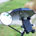 New Arrival Waterproof Parasol Alloy Sun Shade Bicycle Umbrella for Riding Motorcycle Mini Cell Phone Holder Umbrella
