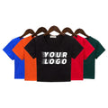 Wholesale Custom logo Girl's Crop T-Shirts O Neck Printing Tshirt 100% Cotton Shirts Crop Shirts