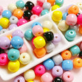 16mm Colorful Plastic Acrylic Oval Spacer Loose Beads for Jewelry Making