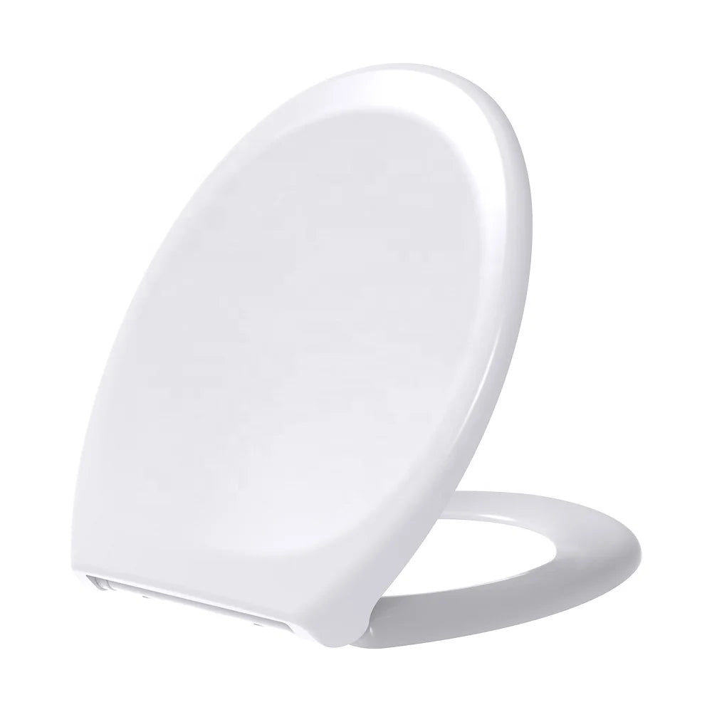 SU002 Modern Round White Antimicrobial Soft Close Toilet Seat Cover for Hotel Use Factory Friendly