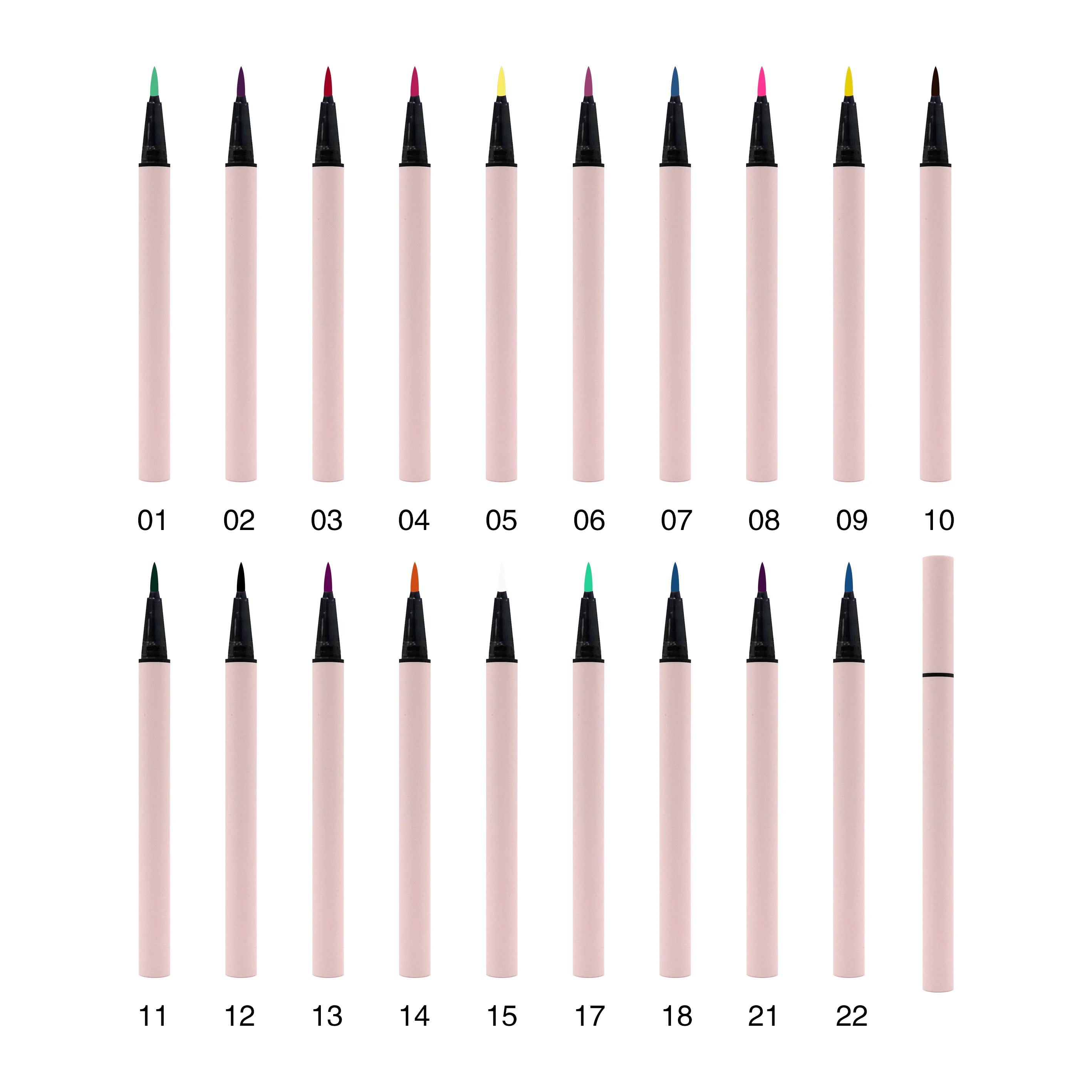 Cosmetics Oem Customization Wholesale Eyeliner Liquid Pen Makeup Multi Colored Black Waterproof Pink Liquid Eyeliner Pencil