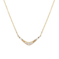 LOZRUNVE Custom Gold Plated Jewelry Fashion Baguette Wave Necklace Silver 925
