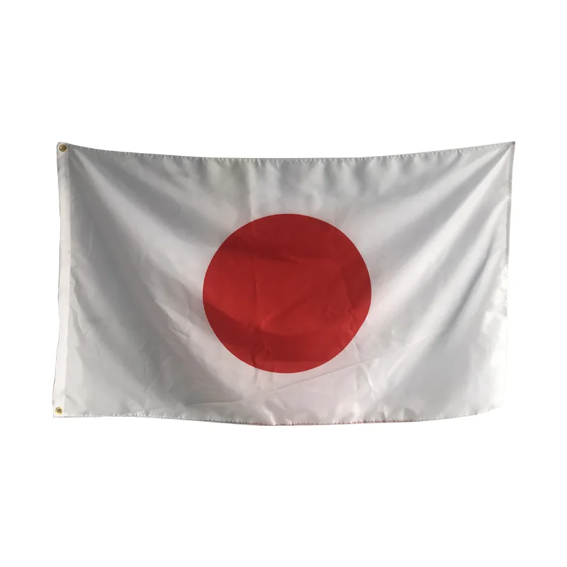Custom Cheap Wholesale 100% Polyester 3x5ft Stock JP Japanese National Japan Flag