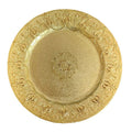 Wholesale 13 Inch High Quality Rose Gold Plastic Charger Plate Fast Food Tray Eco-Friendly in Stock