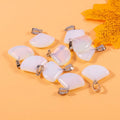 Huiying Chinese healing crystal opalite sector shape pendant jewelry