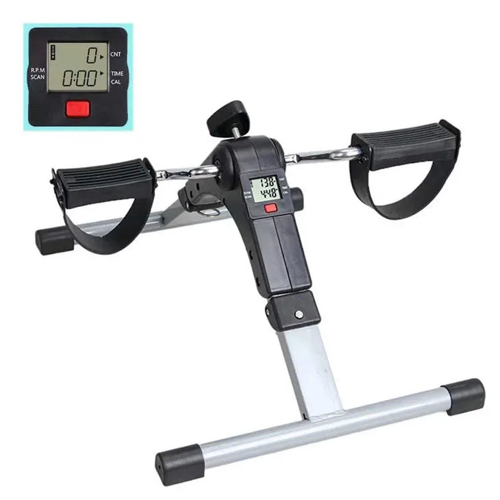 Mini Pedal Exerciser Bike Smooth Quiet Exercise Cycling for Leg Arm Trainer Under Desk Exercise Bike Rehabilitation Equipment MegaBDM