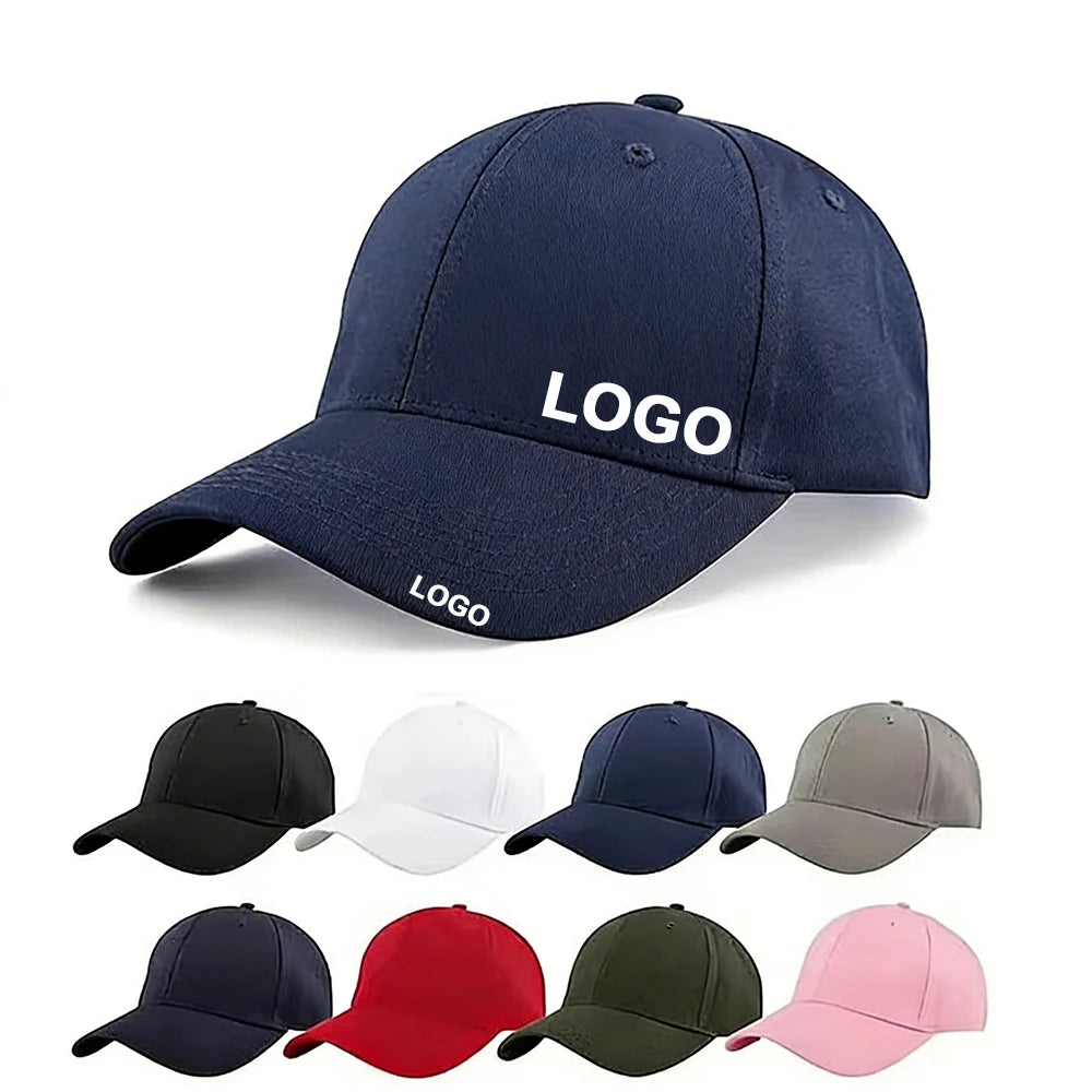 Custom Logo Party Gifts Classic Adjustable Running Adjustable Baseball Cap Workouts Activities Driver Cap Hat Favors Peaked Cap