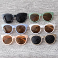 Promotion Kids Sunglasses with Purple Red Blue Plastic Round Frames Custom Logo Children Sun Glasses for Boys and Girls