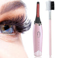 Portable Professional Mini Plastic Custom Private Label Electric USB Rechargeable Heated Eyelash Curler 3 Temperature Settings