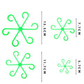 Hot 4pcs Plastic Plant Stem Support for Bonsai Multi Size Folding Clip for Plant Green Support Clip for Climbing