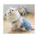 Maychan Custom Cute Pet Clothing Dog Suspenders Denim Skirt Adjustable Breathable Soft Cat Clothing Outdoor