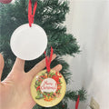 MDFSUB Round 3 Inch Sublim Acrylic Pendant White Blank Sublimation Hanging Christmas Ornaments for Decor