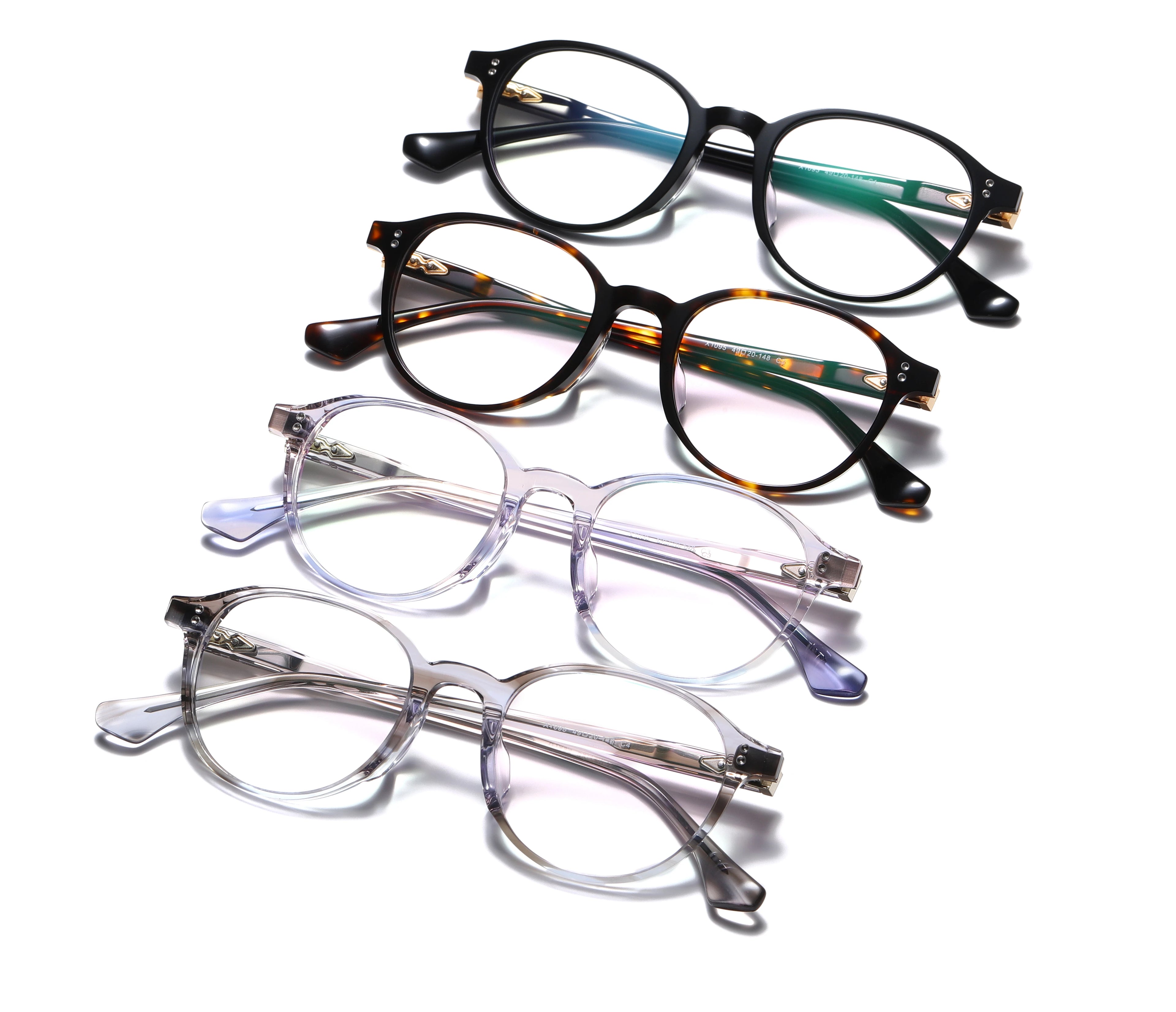 Customized Acetate Eyeglass Frame Glasses Popular Blue Light Glasses