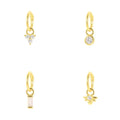 18K Gold Plated Delicate 925 Sterling Silver Earring for Women Fashion Piercing Hoop Drop Earrings