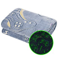 Soft Throw Blanket Cozy Warm Glow in the Dark Blanket for Couch Bed Sofa Gamer Patterns for Teens Birthday Gifts