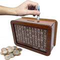 Wooden Piggy Bank Gift High Quality Piggy Bank with Counter Household High Quality Counter Piggy Bank Wooden Crafts
