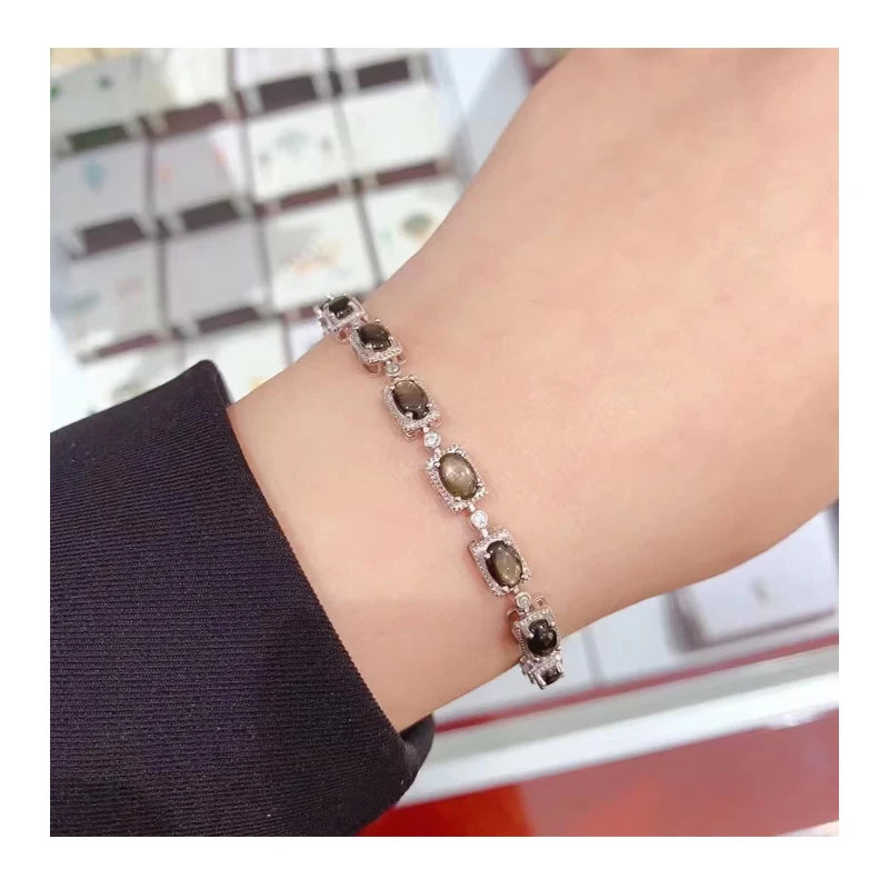 Factory Supply Custom 925 Sterling Silver Women's Bracelet Rhodium & Gold Plated Classic Style for Gift or Party