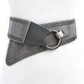 2026 New Factory Stock Women's Fashion Vintage Wide Waist Belt Cinch Belts With Interlock Buckle Elastic Stretch Belt