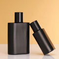 Custom 50ml Matte Black Empty Perfume Bottle with Pump Sprayer New Design for Cosmetic Mist Spray Packaging