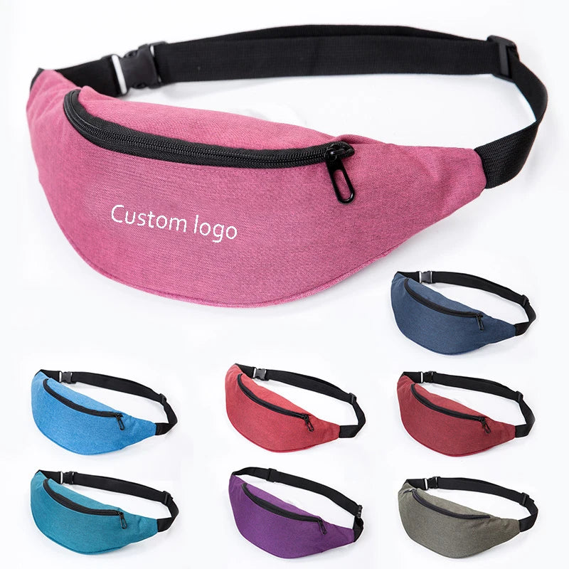 Gelory Custom Logo Unisex Neoprene Zipper Waterproof Fashion Travel Chest Bag Colorful Running Fanny Pack