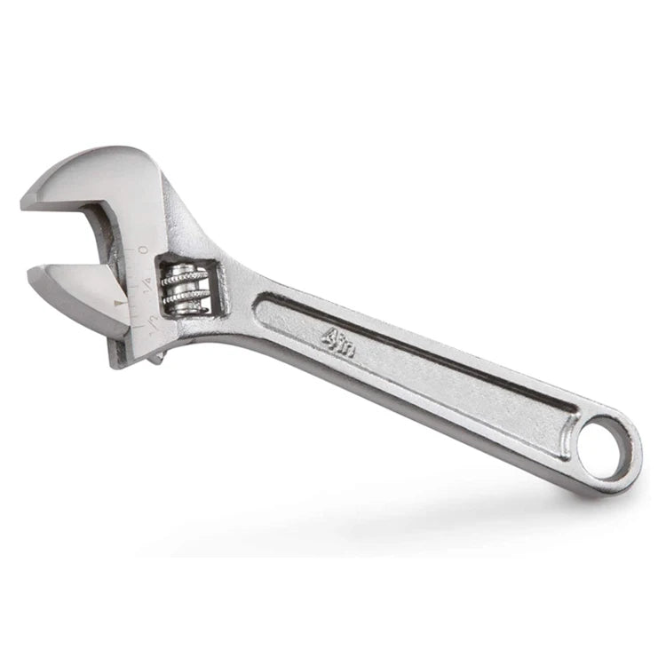 YUHANG 4 Inch Chrome-Plated Carbon Steel Adjustable Spanner Wrench Hex Head 500 N-m Max Torque Industrial/DIY Grade OEM