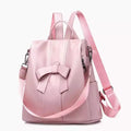 Small Black High Quality Cute Korean Business School Girls Women Bagpack Leather