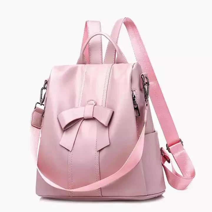 Small Black High Quality Cute Korean Business School Girls Women Bagpack Leather
