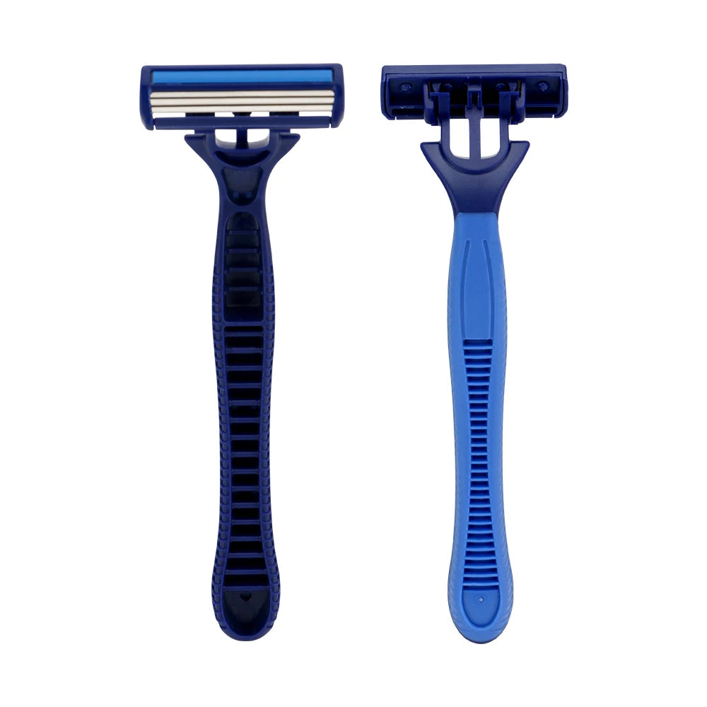 Disposable Razor Triple Stainless Steel Blade With Lubricating Strip Shaving Razors