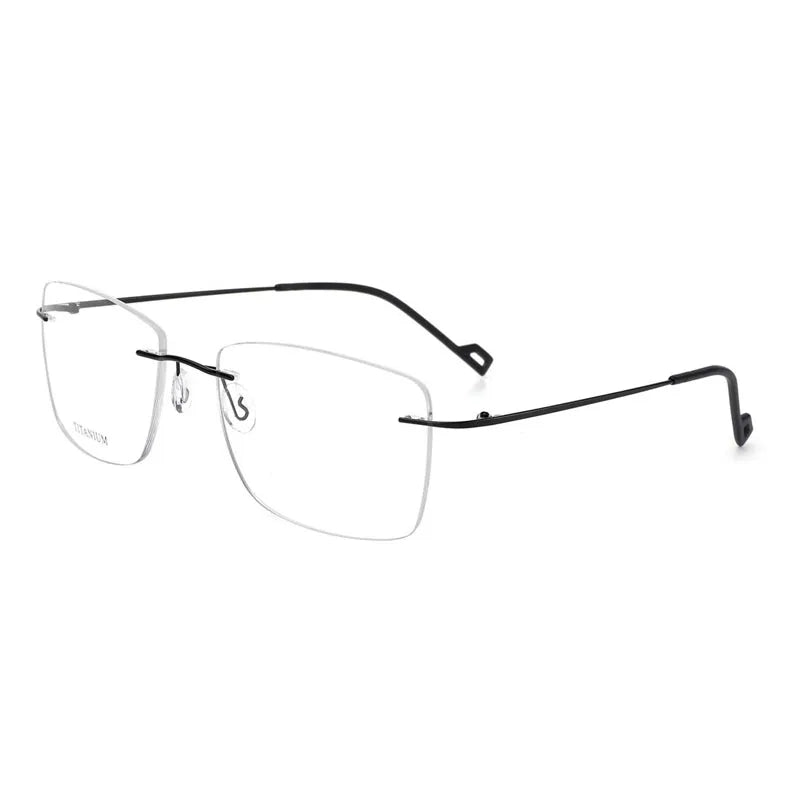FEROCE Men Hotselling Prescription Eyeglass Frames Rimless Titanium Glasses Optical Eyewear