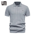 Liu Ming Clothing Manufacturers Custom 2025 Summer Business Casual Short Sleeve Comfortable Clothing Knit T Shirts for Men