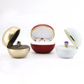 Luxury Egg Shape LED Jewelry Box Jewelry Wedding Ring Box With LED Light