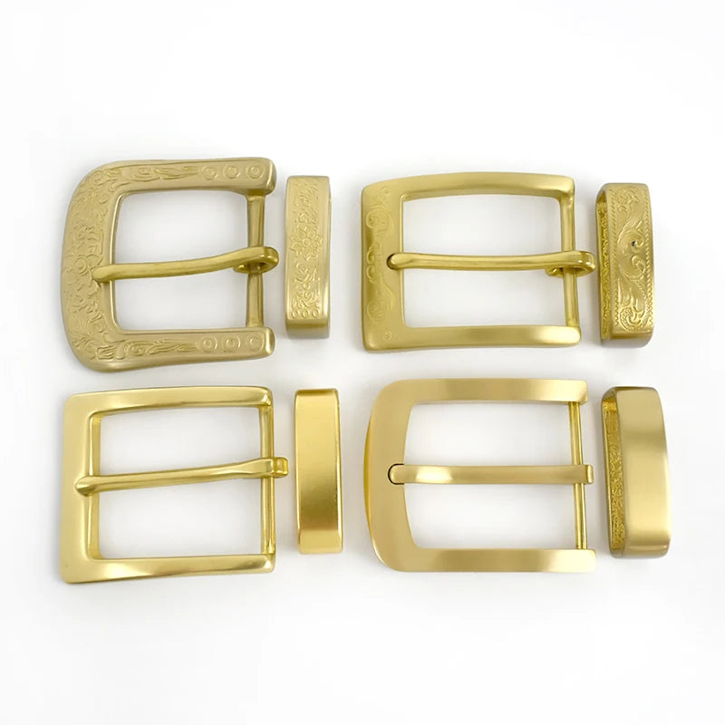 Deepeel YK014 40mm Solid Brass Belt Buckles Garment Accessories Two or Three Piece Solid Brass Belt Buckle