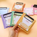 2025 New Kawaii Cartoon Memo Pad with Clip Student Stationery Writing Pad and Loose Leaf Feature