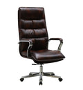 Shunde Large Size Ergonomic Modern Executive Office Chair Synthetic Leather Fixed Armrest Durable Metal Swivel Adjustable Office