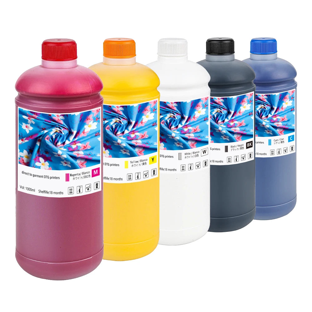 DTG Ink I3200 L1800 1390 TX800 DX5 DX7 1400 P600 Textile Printer Inks DTG for Espon Printhead DTG Printer