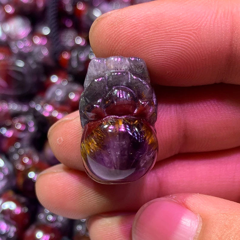 Wholesale Natural Quartz Aurora 23 Crystal Pixiu Pendant Animal Craft for Decoration