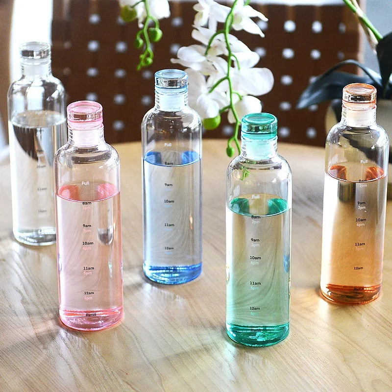 Cheap Custom Logo Printing Outdoor Sports Transparent 500ml Plastic Drinking Water Bottles